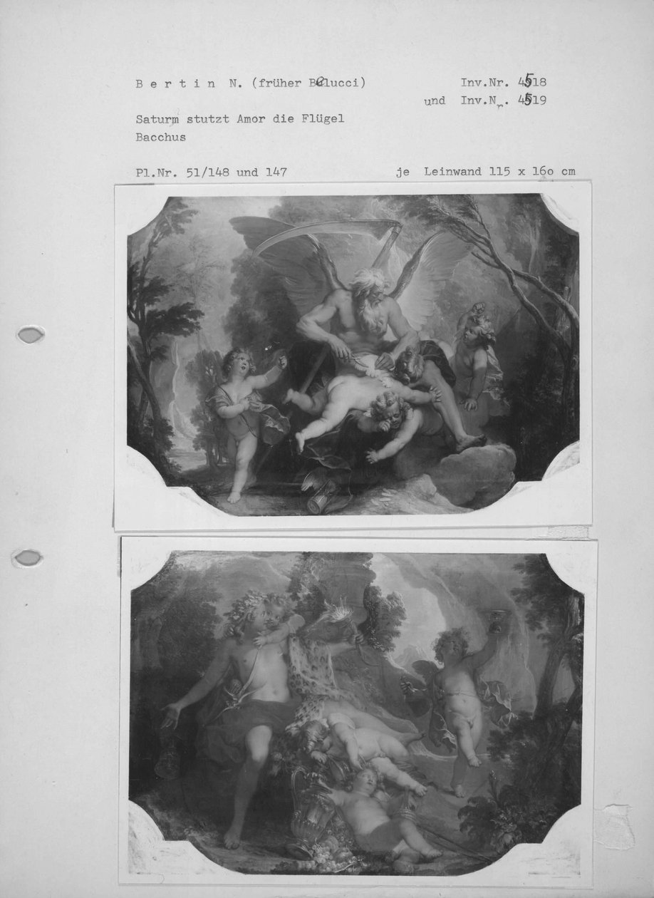 Bacchus mit vier Putten von Nicolas Bertin