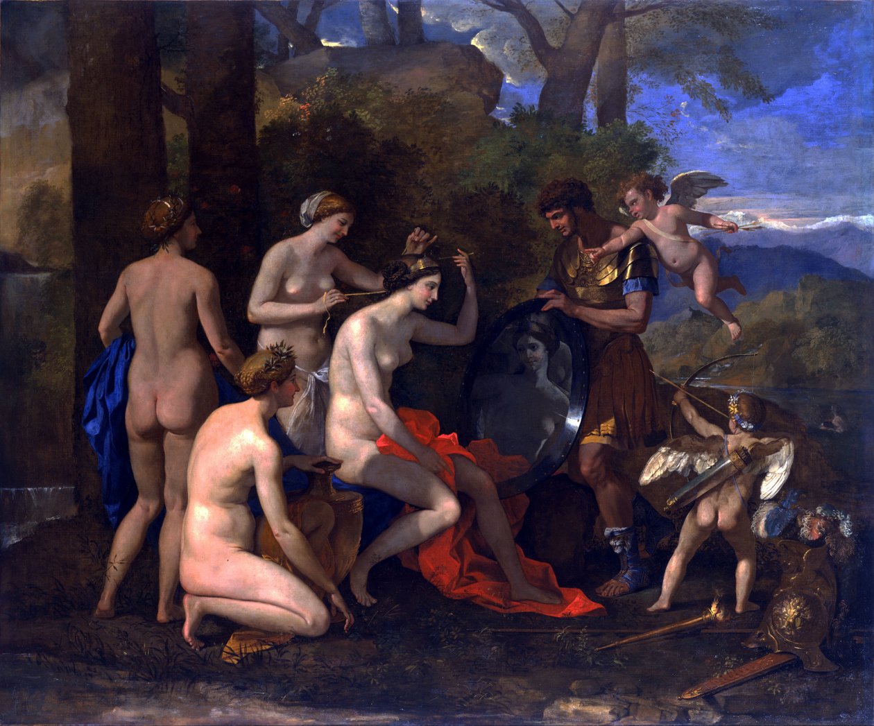 Mars und Venus von Nicolas Poussin