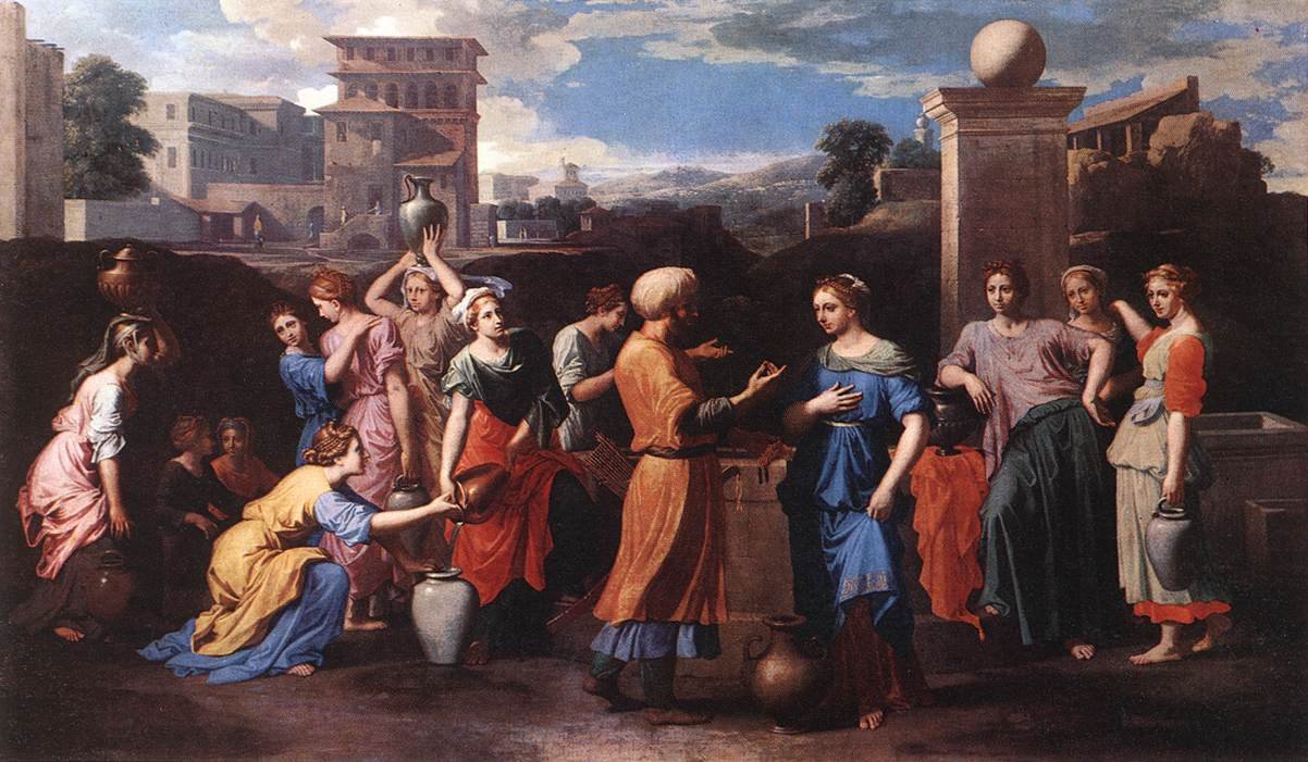Rebekka am Brunnen von Nicolas Poussin