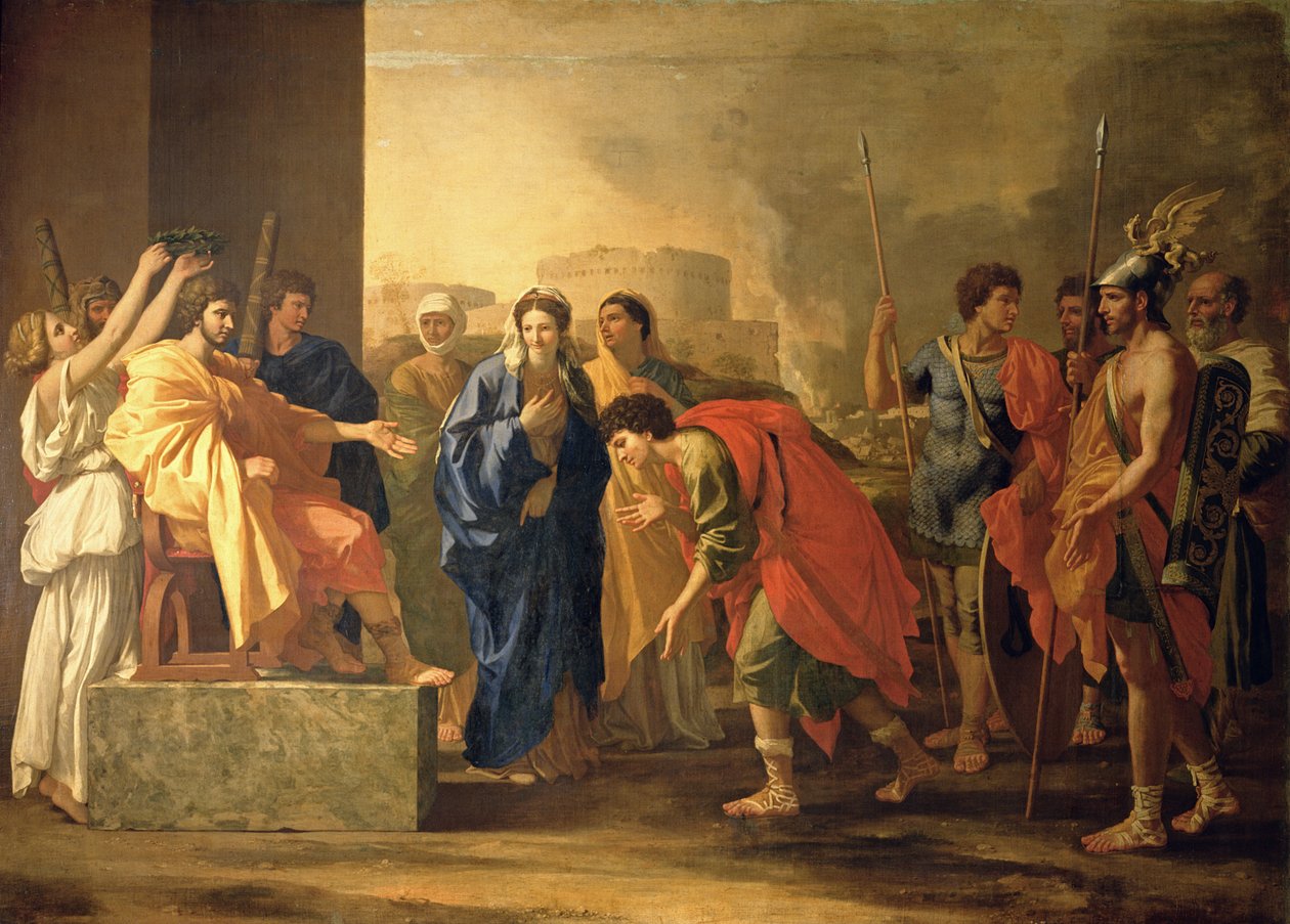 Die Enthaltsamkeit des Scipio, 1640 von Nicolas Poussin