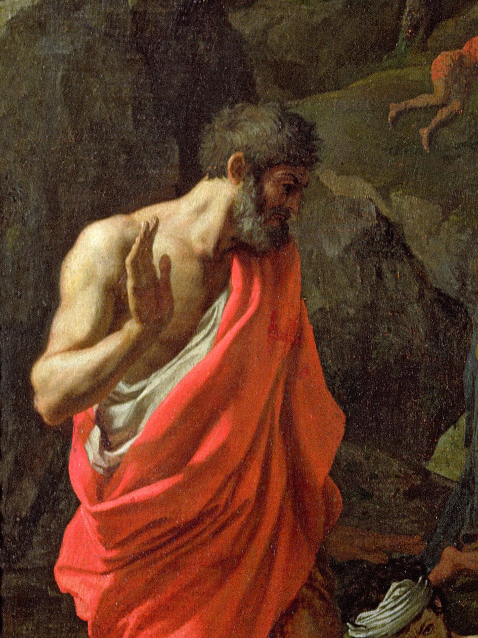 Das Sammeln von Manna, um 1637-9 (Detail) von Nicolas Poussin