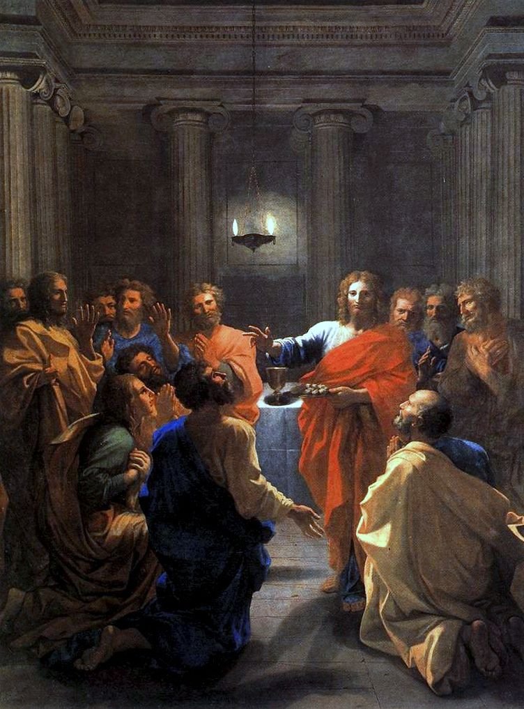 Die Einsetzung der Eucharistie von Nicolas Poussin