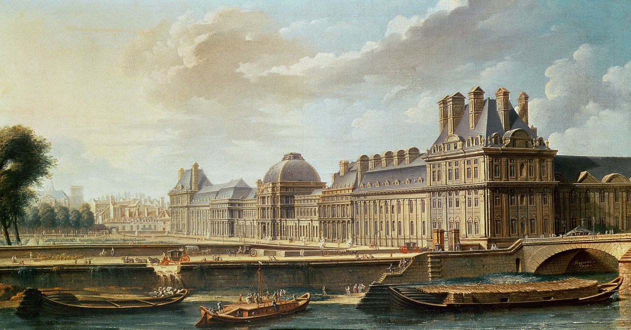 Der Palast und Garten der Tuilerien, 1757 von Nicolas Raguenet