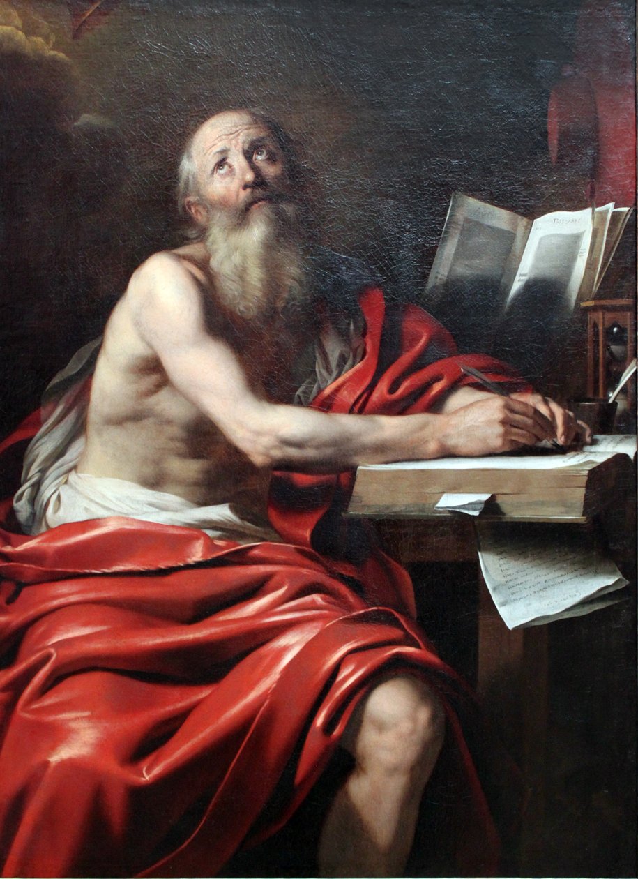 Schreibender St. Hieronymus von Nicolas Regnier