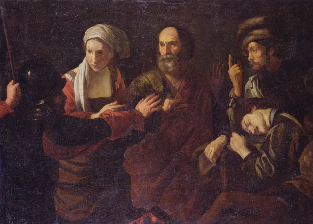 Die Verleugnung des Heiligen Petrus von Nicolas Tournier