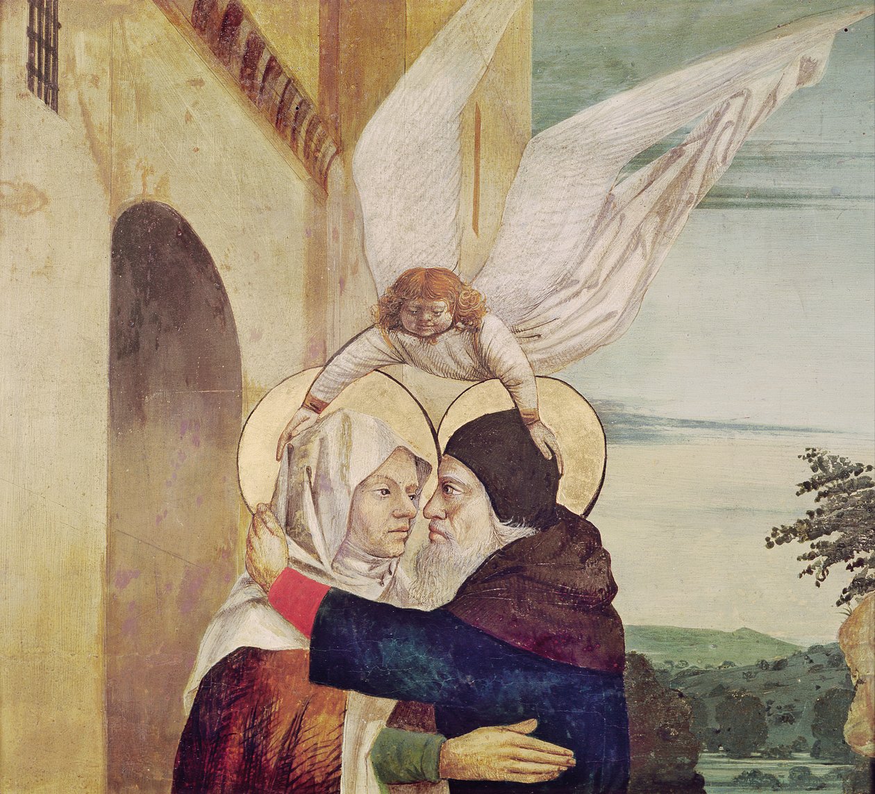 Das Treffen von St. Anna und St. Joachim am Goldenen Tor, ca. 1499 von Nicolas d