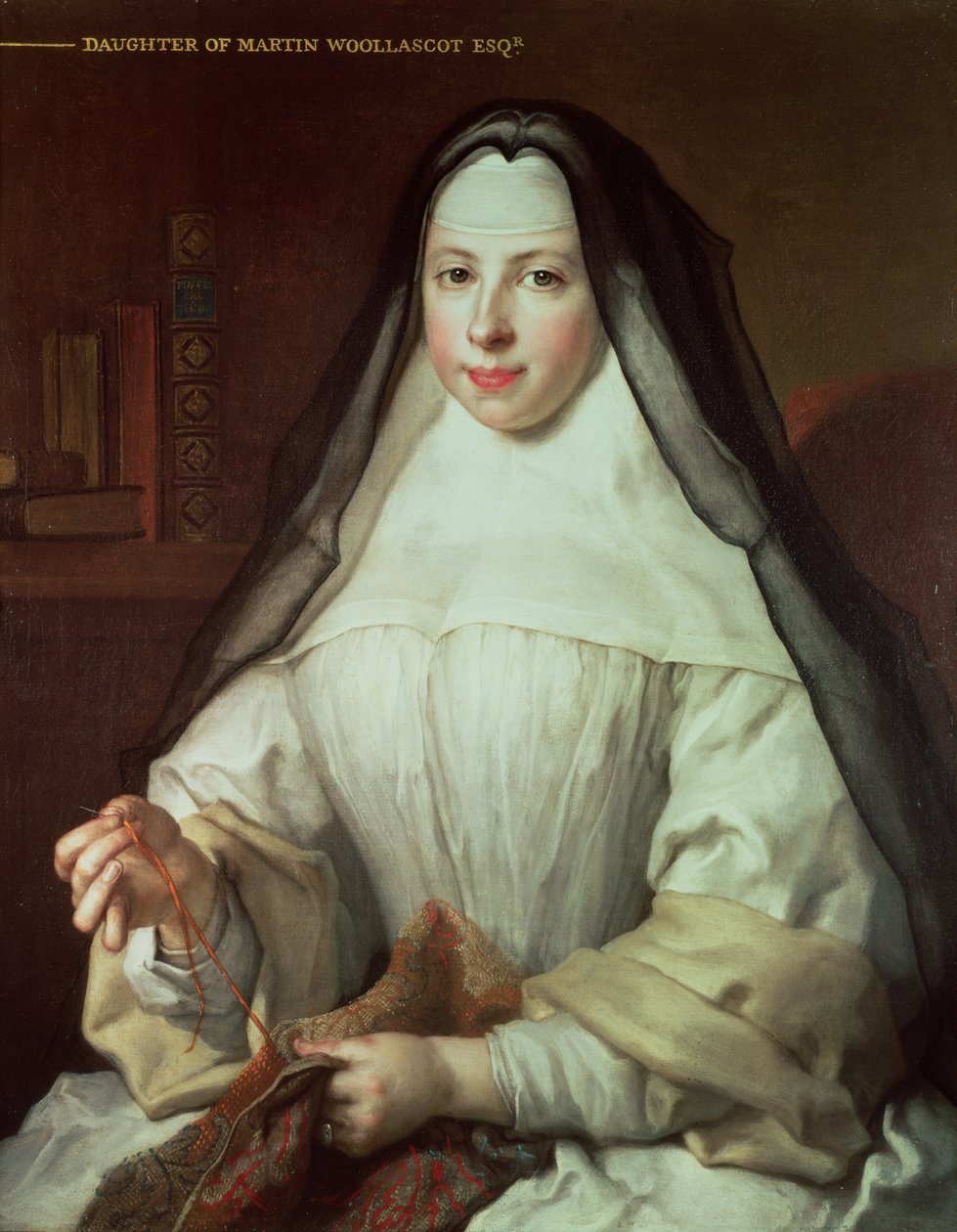 Frances Woollascot, eine Augustiner-Nonne von Nicolas de Largillière