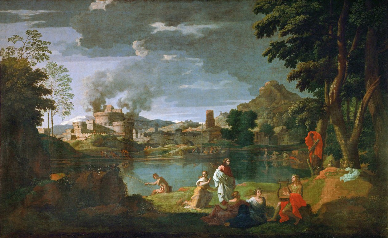 Orpheus und Eurydike von Nicolas (attr.to) Poussin