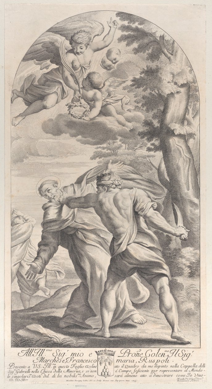 Martyrium eines Heiligen, 1693 von Nicolas Dorigny