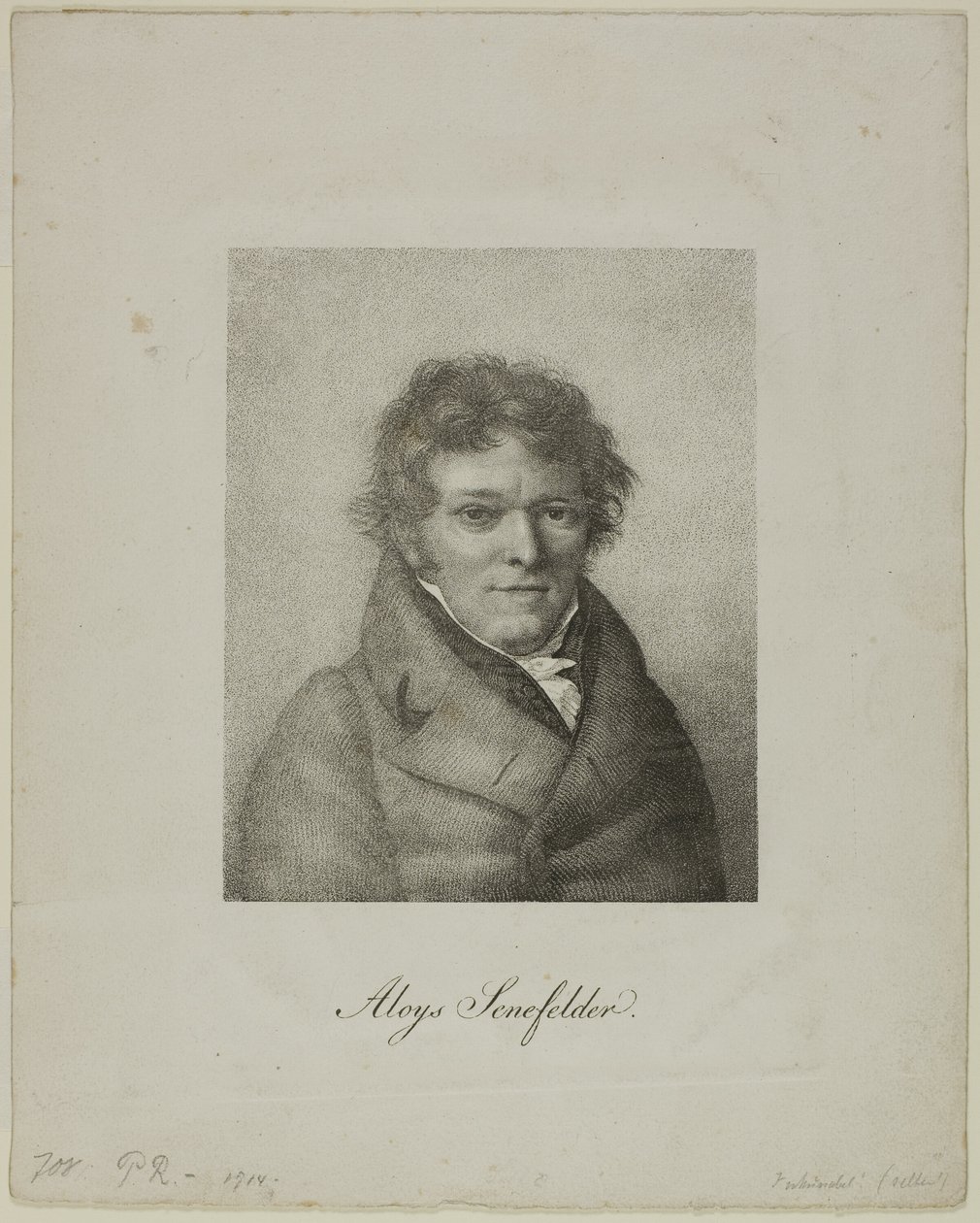 Porträt von Alois Senefelder von Nicolas Henri Jacob