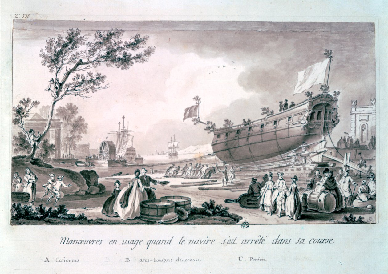 Ohne Titel, um 1750-1810 von Nicolas Marie Ozanne