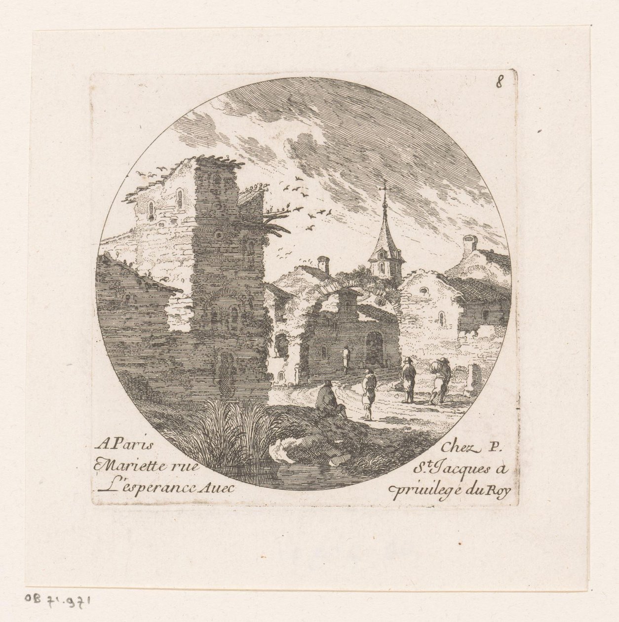 Figuren bei Ruine eines Tores von Nicolas Perelle