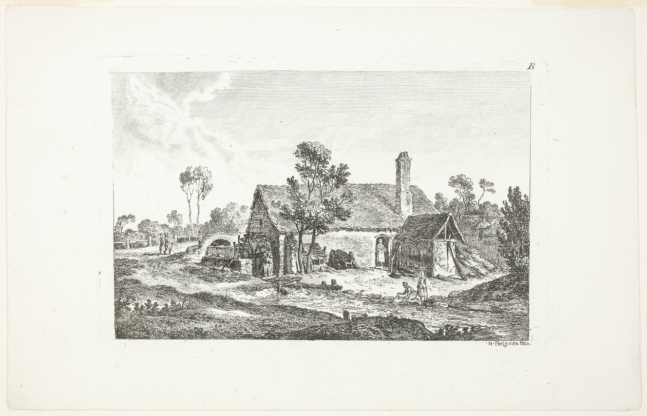 Landschaft, aus Deuxieme Cahier de Paysage von Nicolas Perignon