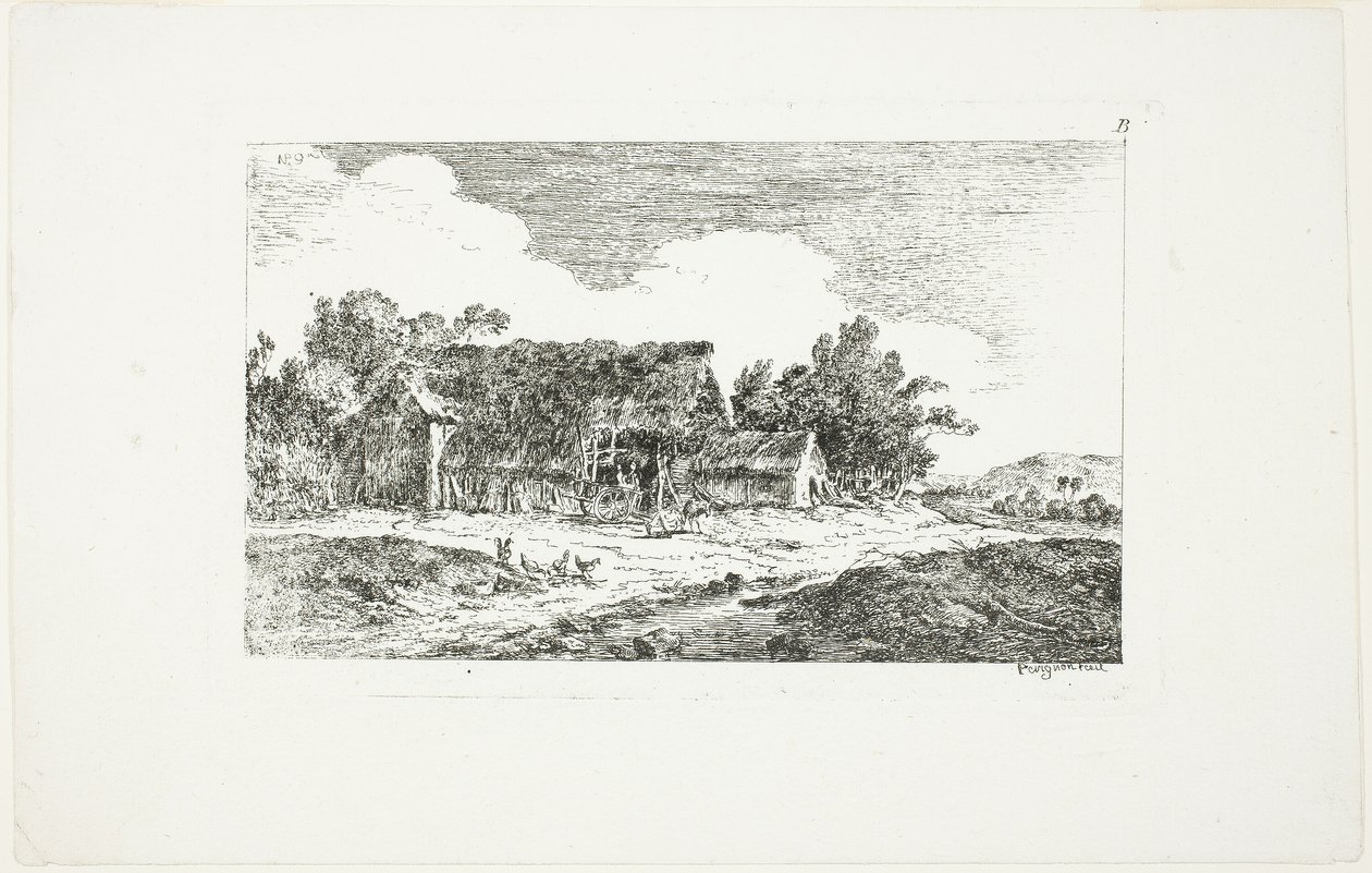 Landschaft, aus Deuxieme Cahier de Paysage von Nicolas Perignon