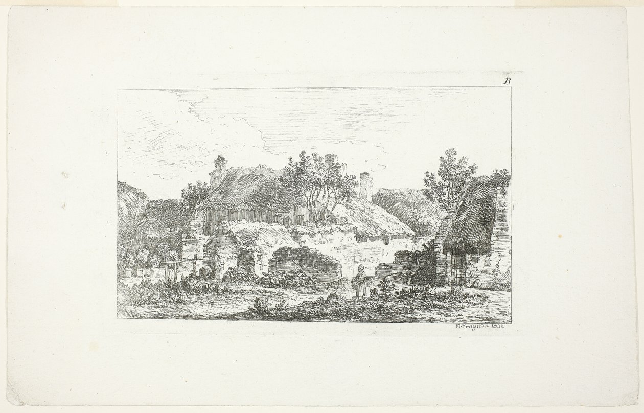 Landschaft, aus Deuxieme Cahier de Paysage von Nicolas Perignon