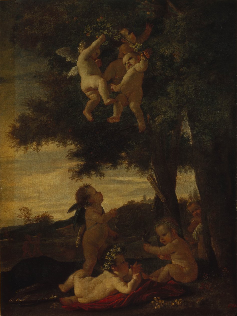 Amoretten und Genien, 1630-1633 von Nicolas Poussin
