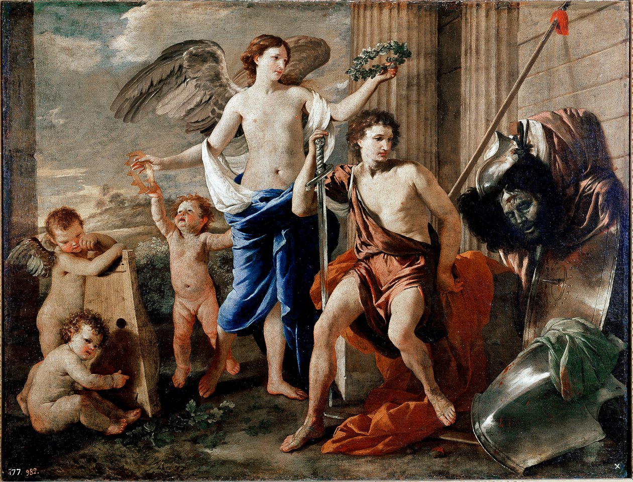 Davids Triumph von Nicolas Poussin