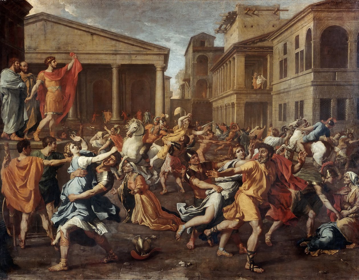 Der Raub der Sabinerinnen von Nicolas Poussin