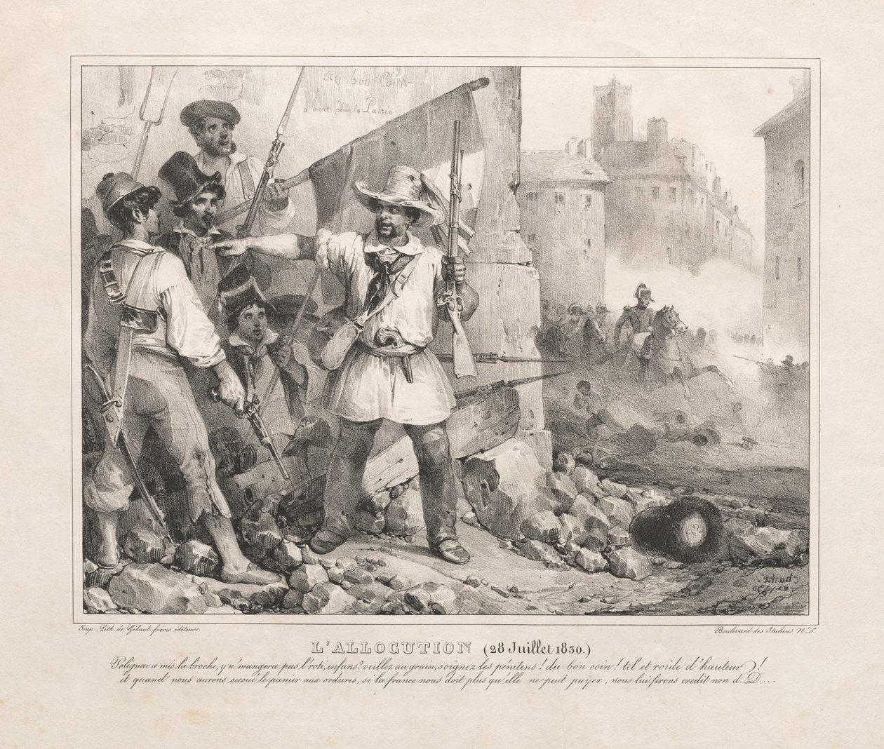 Ansprache (28. Juli 1830) von Nicolas Toussaint Charlet