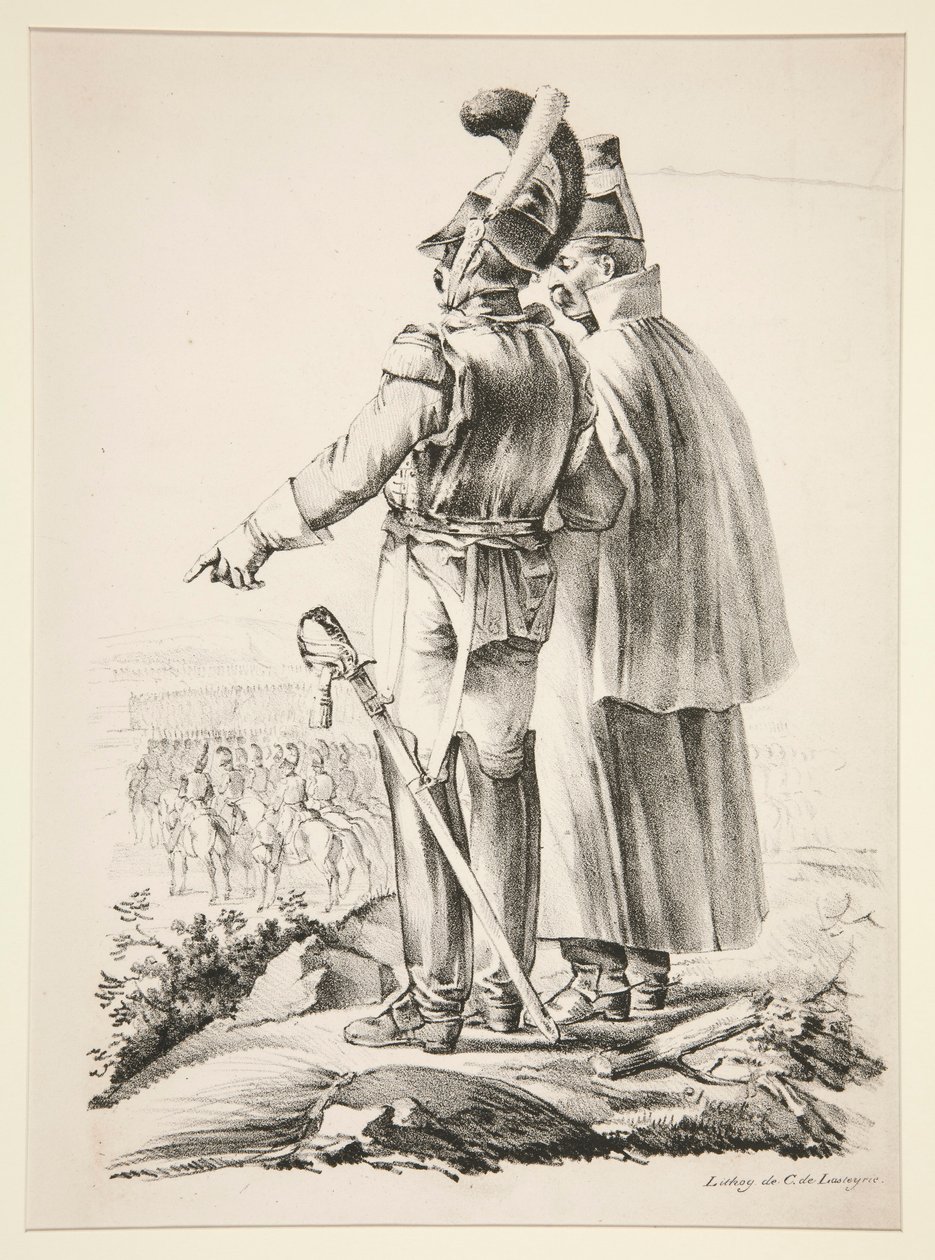 Deux Cuirassiers à pied von Nicolas Toussaint Charlet
