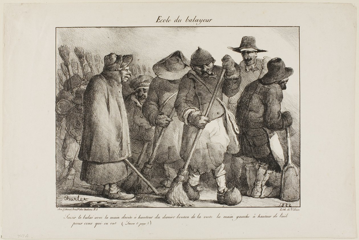 Schule für Straßenkehrer von Nicolas Toussaint Charlet
