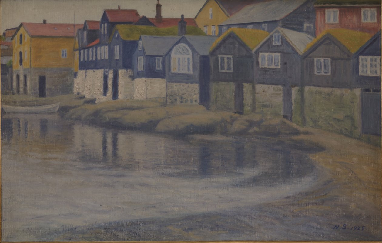 Alte Häuser in Thorshavn von Niels Jakob Jakobsen Bjerre