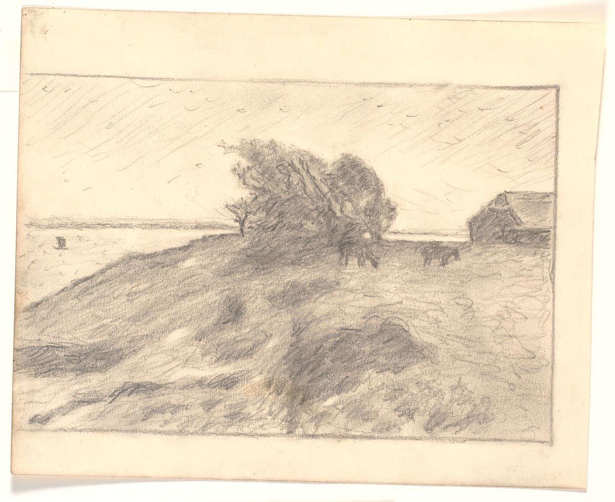 Aussicht bei Vejbjerggaard mit Venø von Niels Jakob Jakobsen Bjerre