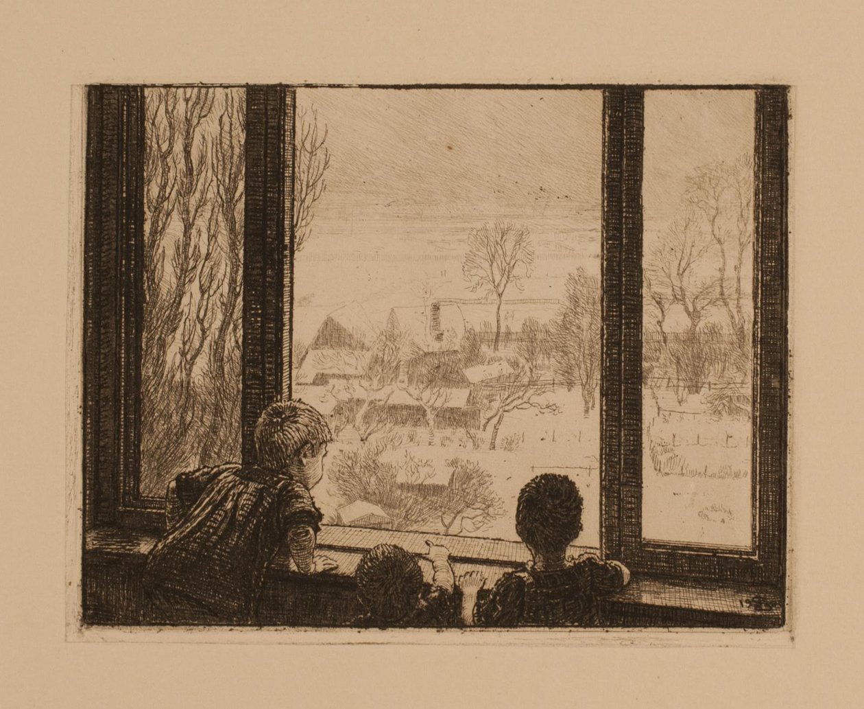 Kinder am Fenster von Niels Skovgaard
