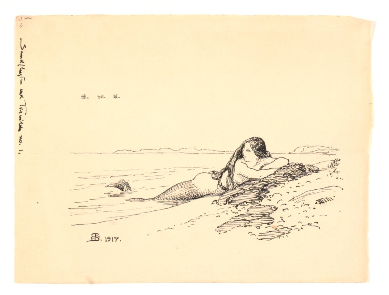 Illustration zu "Sandflugten ved Tisvilde" von Niels Skovgaard