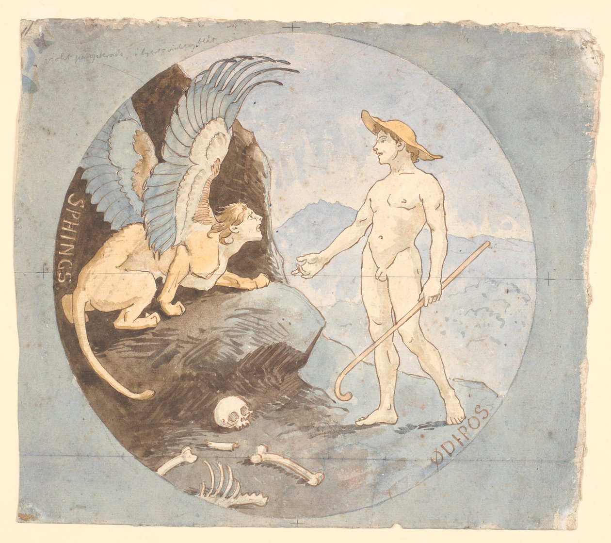 Ödipus und die Sphinx von Niels Skovgaard