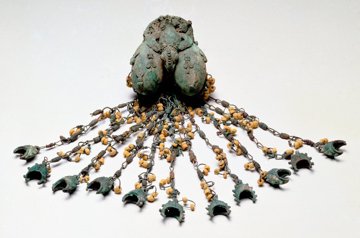 Doppeltes Ei-Anhänger, Igbo-Ukwu, 9. - 10. Jahrhundert von Nigerian
