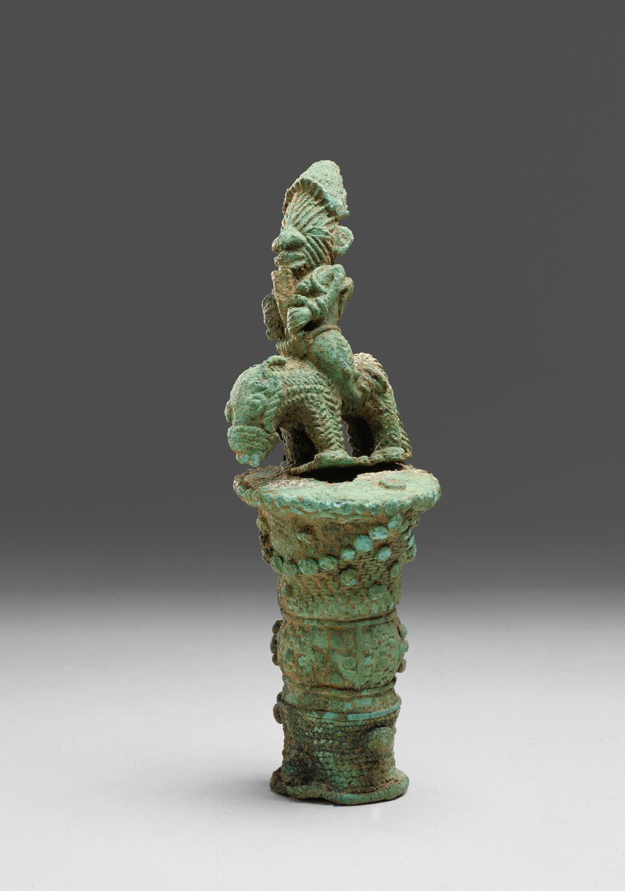 Fliegenwedelgriff (Bronze) von Nigerian School