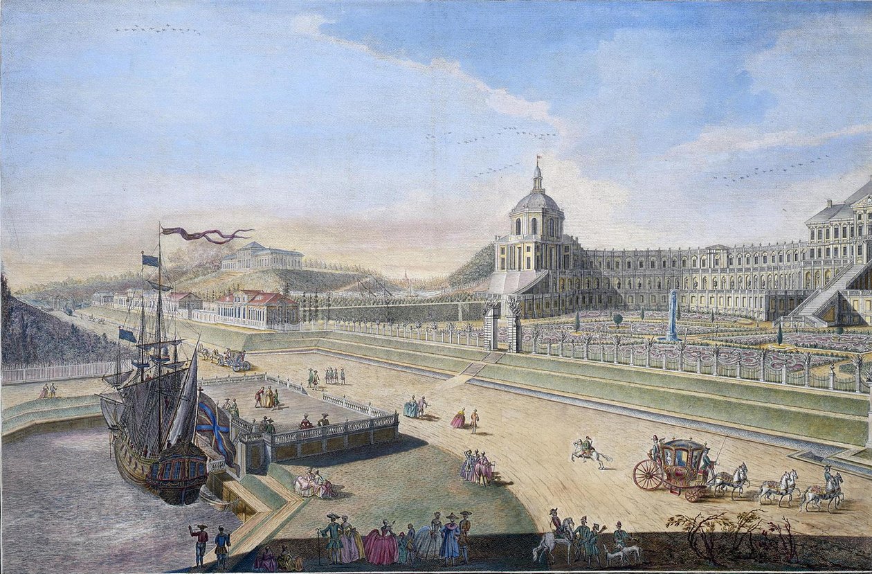 Ansicht von Oranienbaum, 1761 von Nikita Fyodorovich Chelnakov