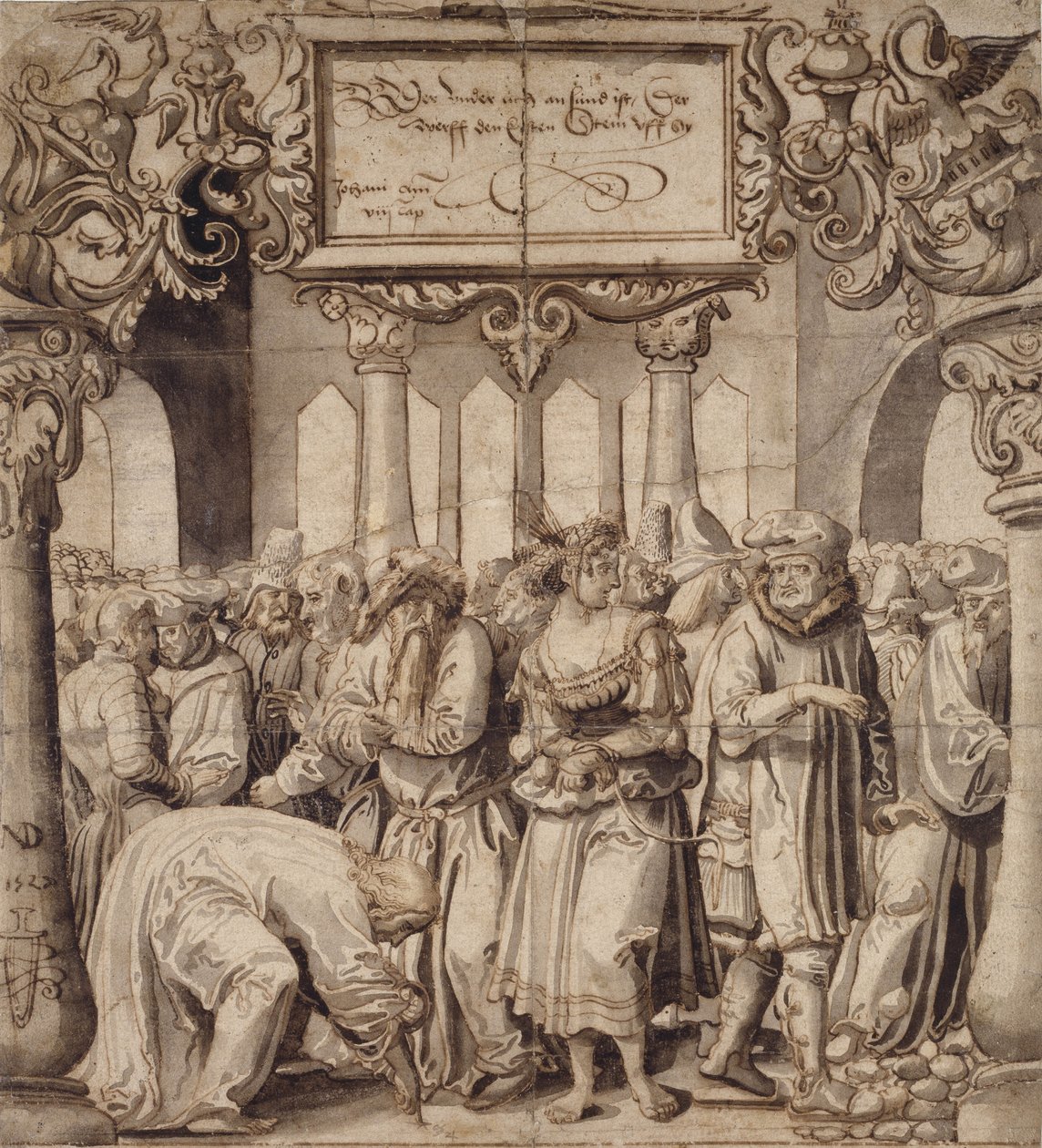 Die Ehebrecherin, 1527 von Niklaus Manuel