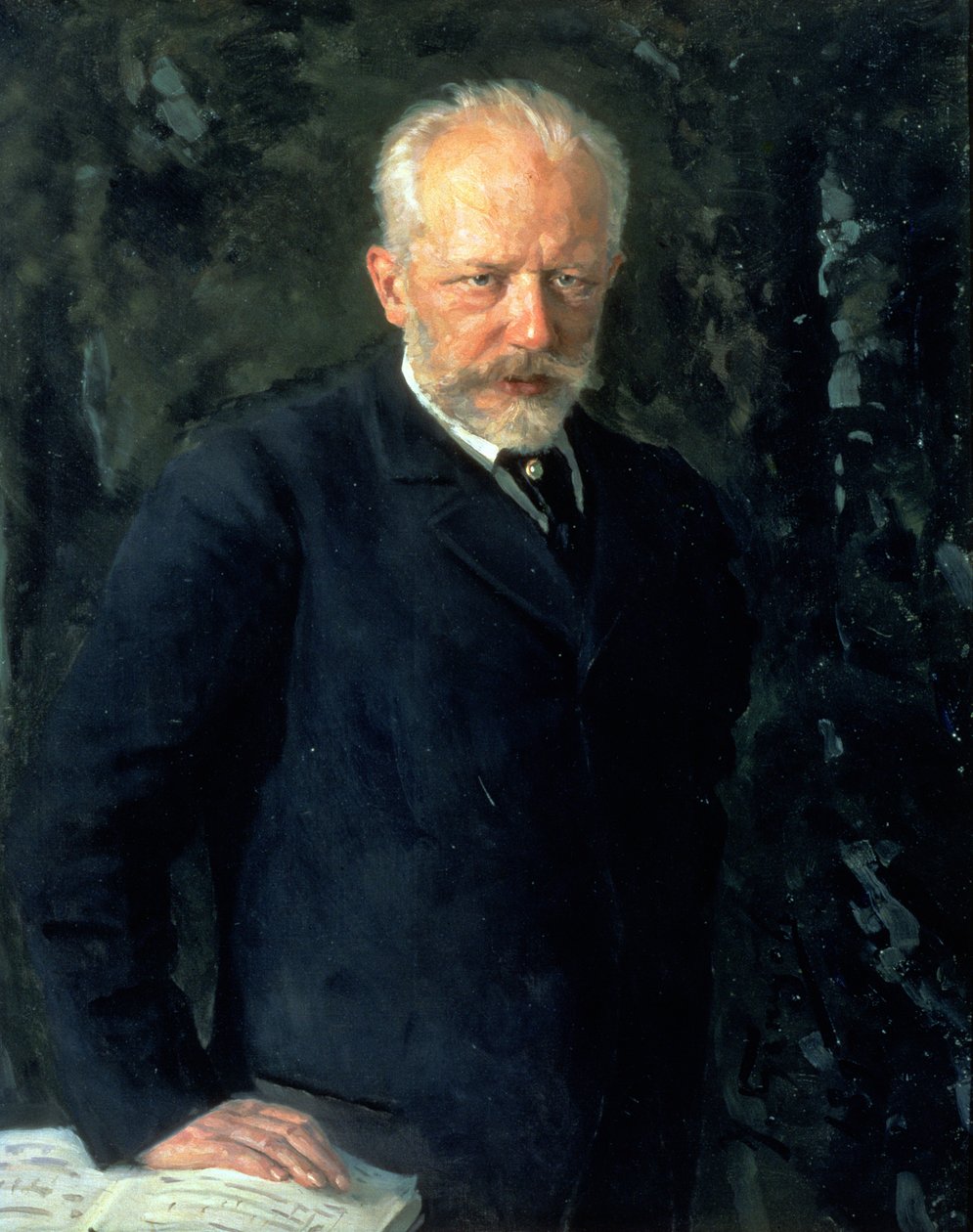 Porträt von Piotr Iljitsch Tschaikowski (1840-93), russischer Komponist, 1893 von Nikolai Dmitrievich Kuznetsov