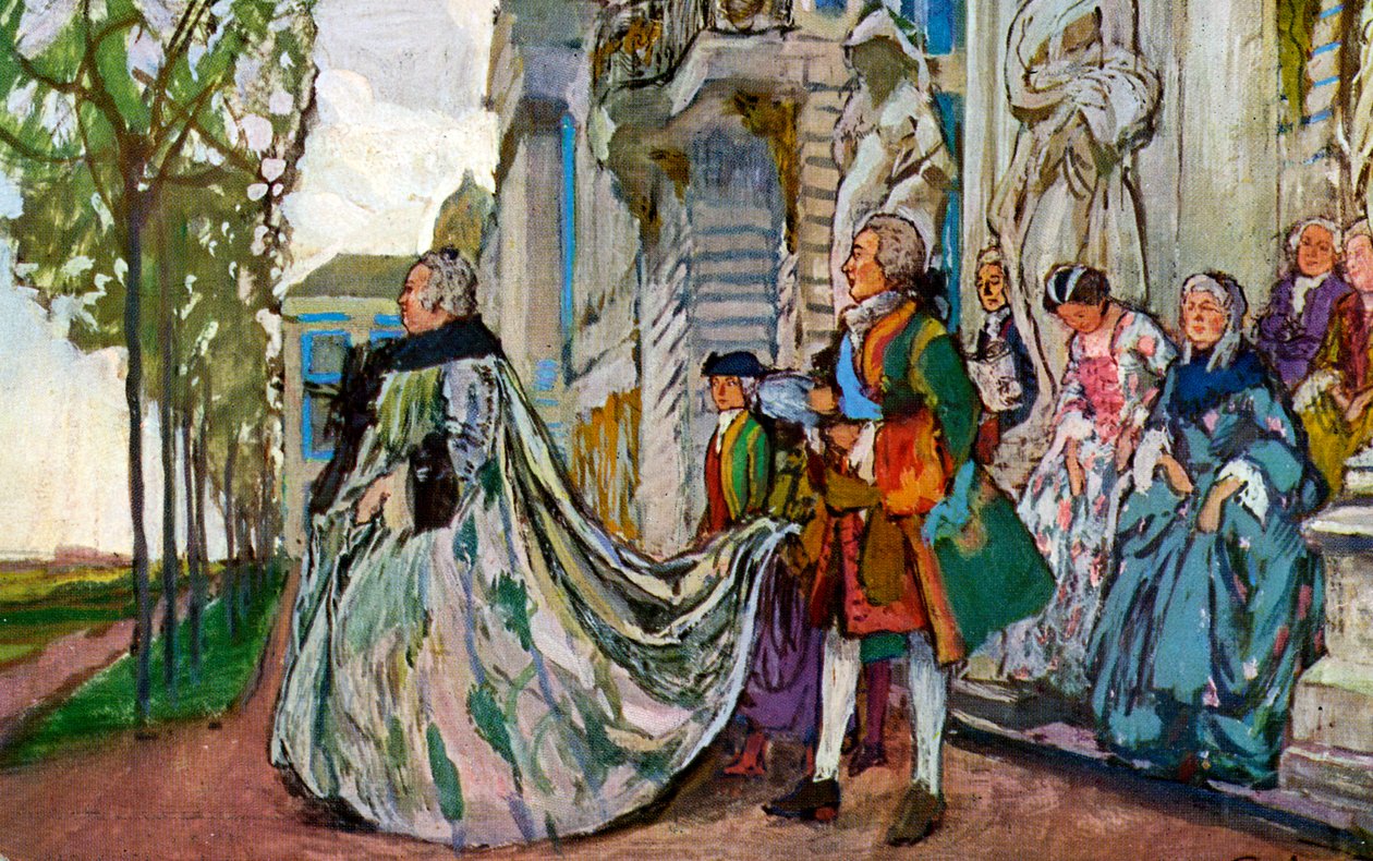 Elisabeth von Russland von Nikolai after Lanceré