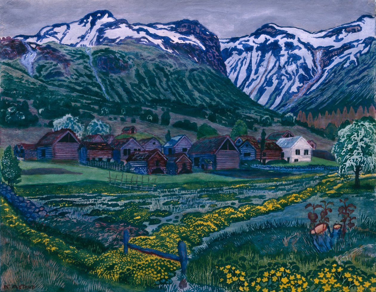 Butterblumen-Nacht von Nikolai Astrup
