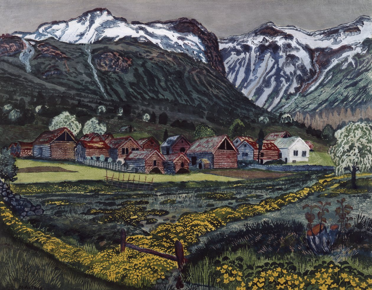 Butterblumen-Nacht von Nikolai Astrup