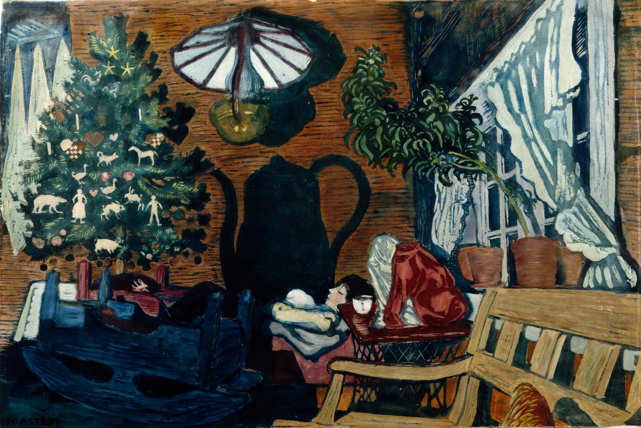 Weihnachten in Sandalstrand von Nikolai Astrup