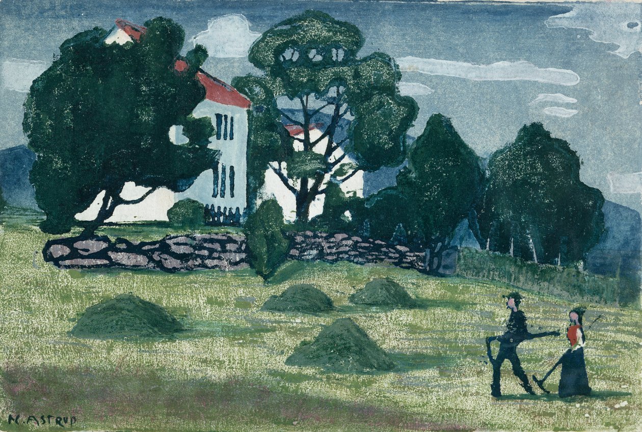 Heimkehr von der Arbeit von Nikolai Astrup