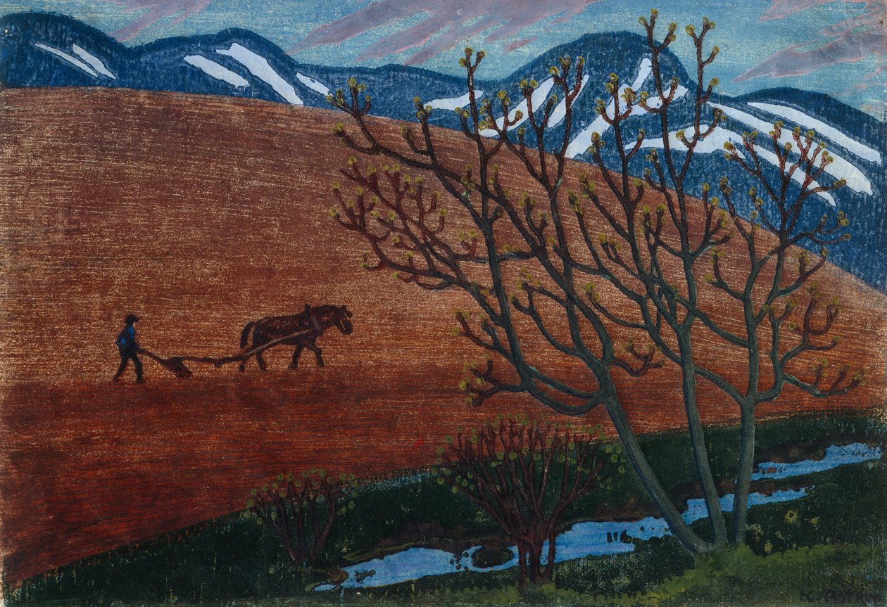 Pflugnacht von Nikolai Astrup