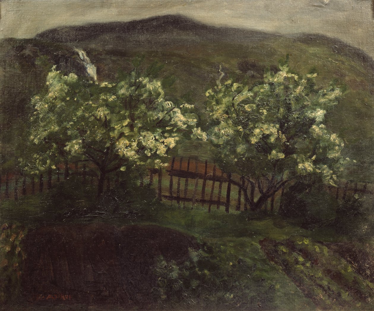 Frühlingsregen und Kirschblüte von Nikolai Astrup