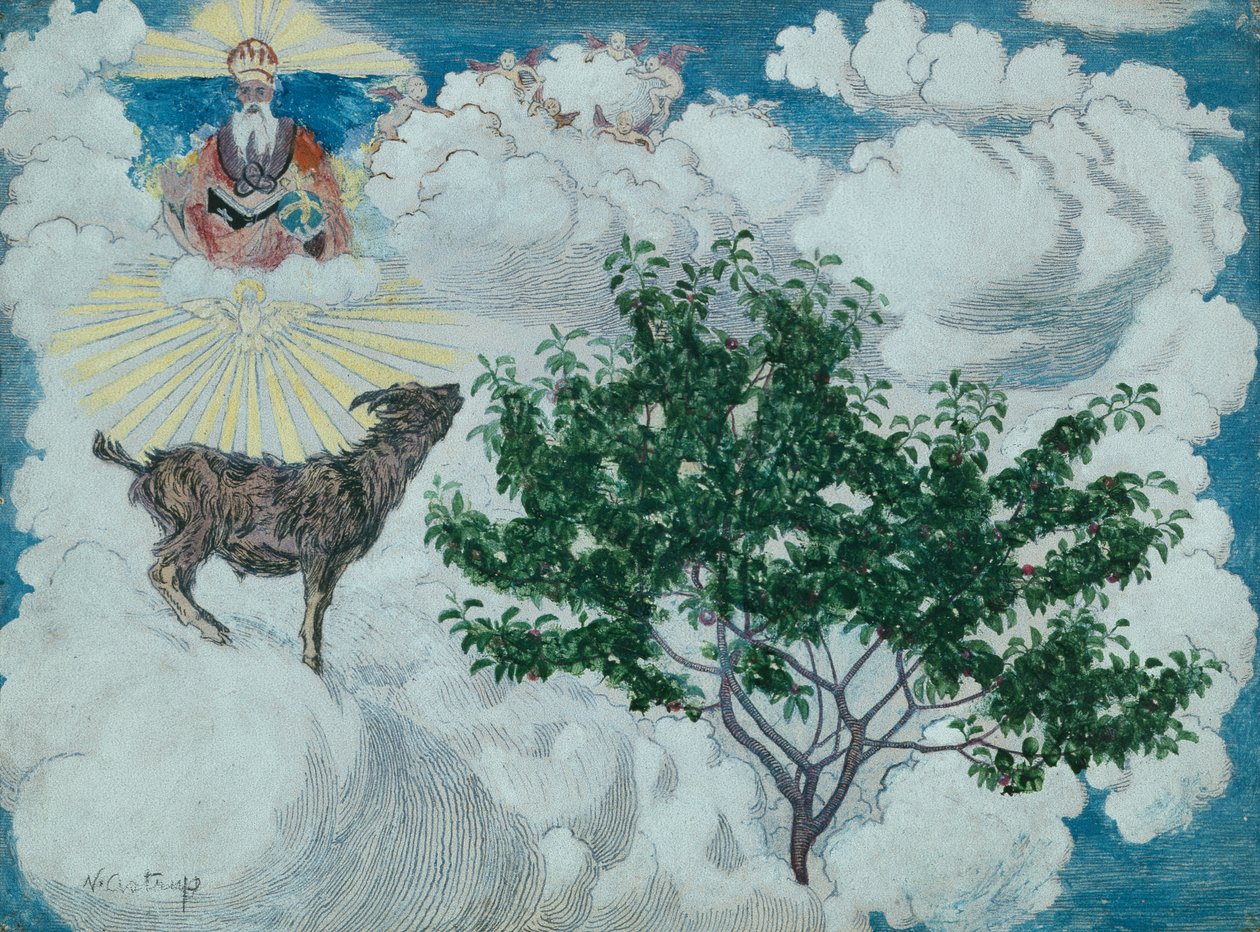 Die Ziege, die ins Paradies kam von Nikolai Astrup