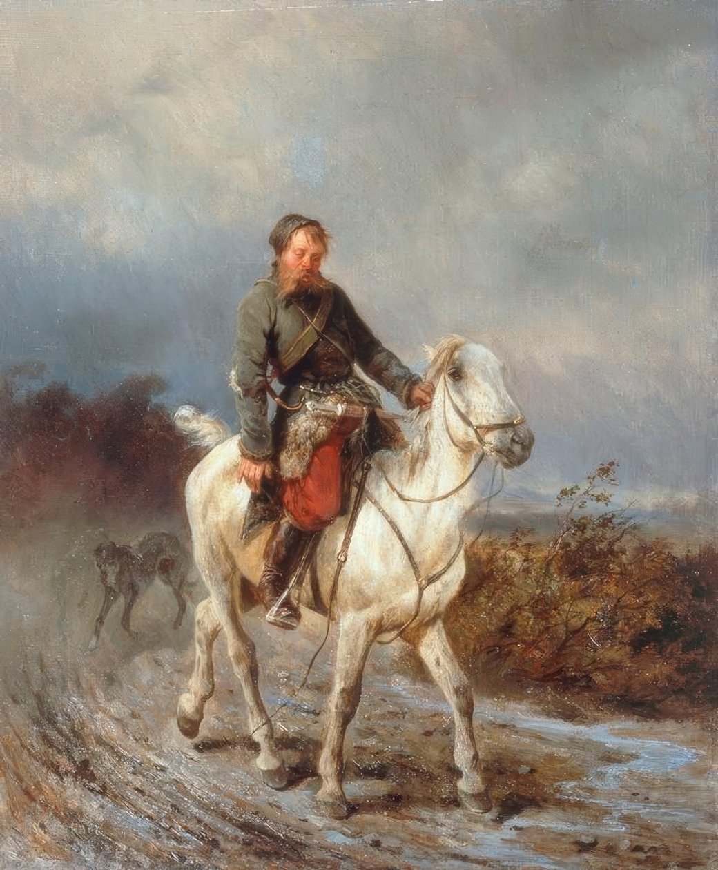 Rückkehr von der Jagd von Nikolai Jegorowitsch Swertschkow