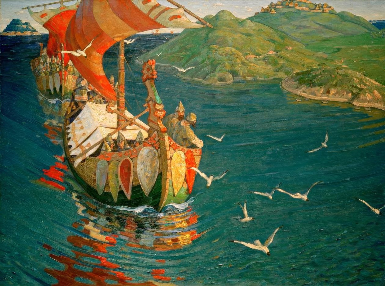 Kaufleute aus Übersee von Nikolai Konstantinowitsch Roerich
