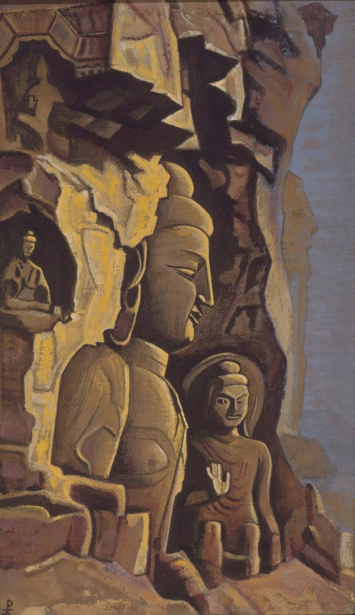 Yungang, 1937 von Nikolai Konstantinowitsch Roerich