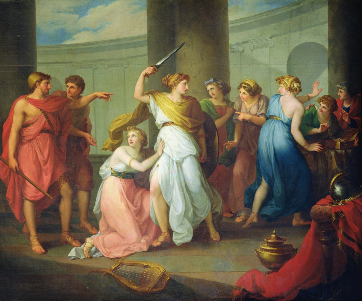 Achilles erkannt, 1799 von Nikolay Ivanovich Argunov