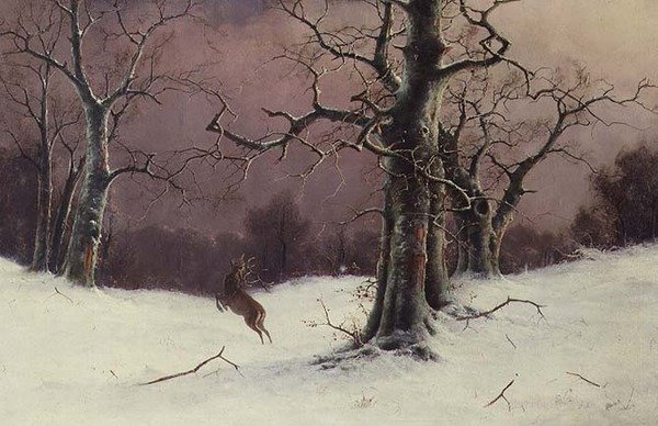 Die Hirschjagd von Nils Hans Christiansen