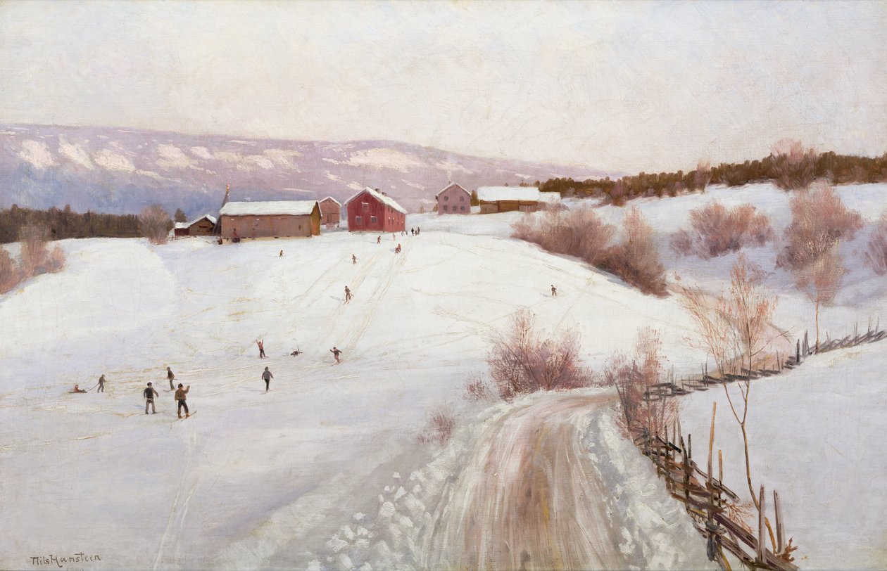 Winter in Norwegen von Nils Hansteen