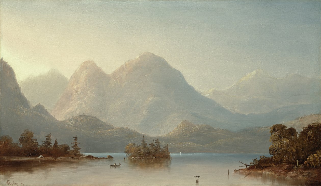 Ein Blick auf den Columbia River, Oregon, 1871 von Norton Bush